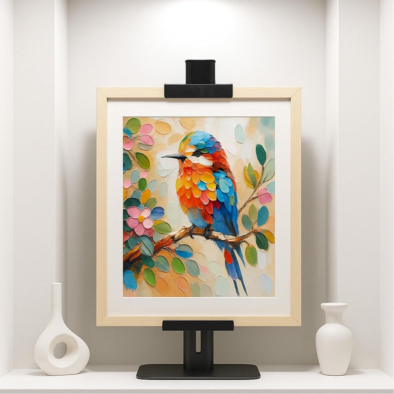 DAZZLIFE Adjustable Tabletop Easel Stand, Adjustable Metal Picture Frame Holder Stand for Display Up to 24" H, Desktop Art Display Stand for Painting, Photos, Canvas, Signs, Books - Image 1