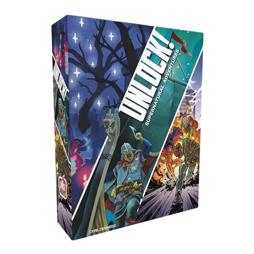 Asmodee Unlock Supernatural Adventures Card Game Escape RoomInspired Cooperative Adventure Fun Family Game for Kids and Adults Ages 10 16 Players 1 Hour Playtime Made by Space Cowboys - Image 1
