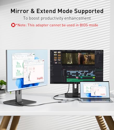 Reborn USB to HDMI Adapter, 1080P@60Hz USB 3.0 Male to HDMI Female Multi-Display Cable Converter Suitable for Macos Windows 7/8/10/11 - Driver Installation is Required - Image 5