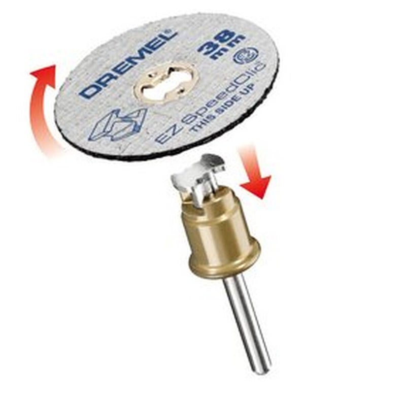 DREMEL مجموعة ملحقات عجلات القطع EZ SpeedClic 456B مع 12 قرص قطع معدني لأداة الدوران المتعددة - Image 3