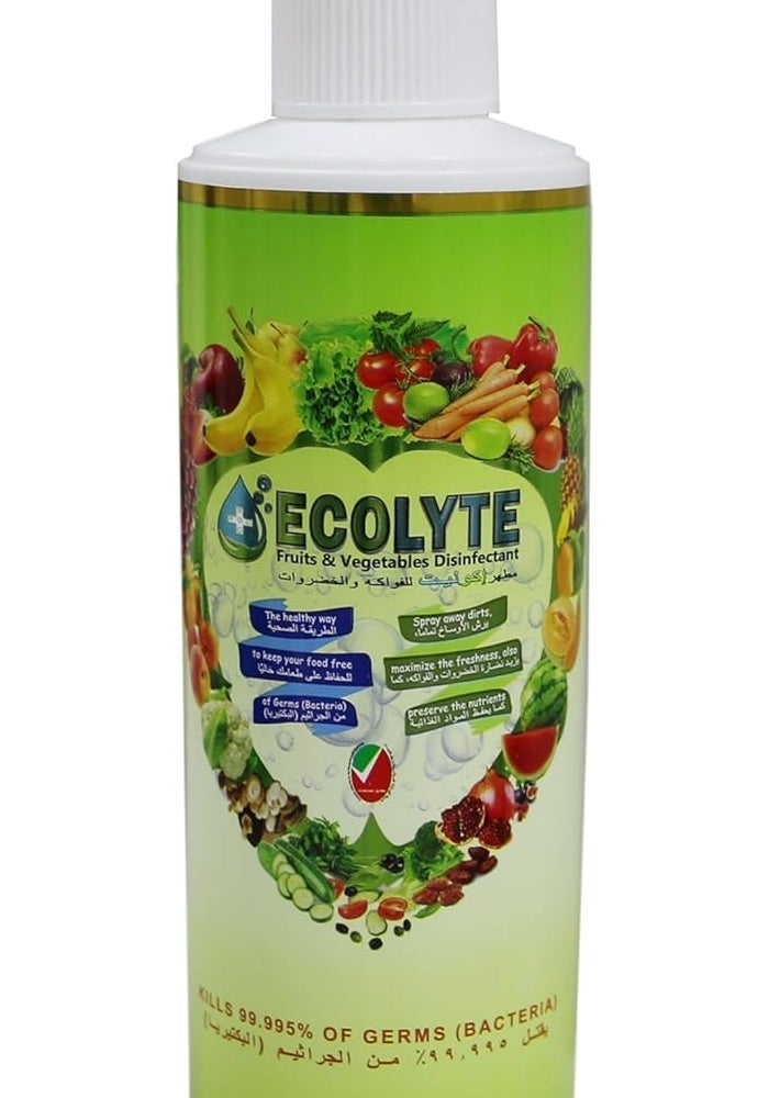 ECOLYTE+ مطهر الفواكه والخضروات إيكوليت 250 مل - Image 1
