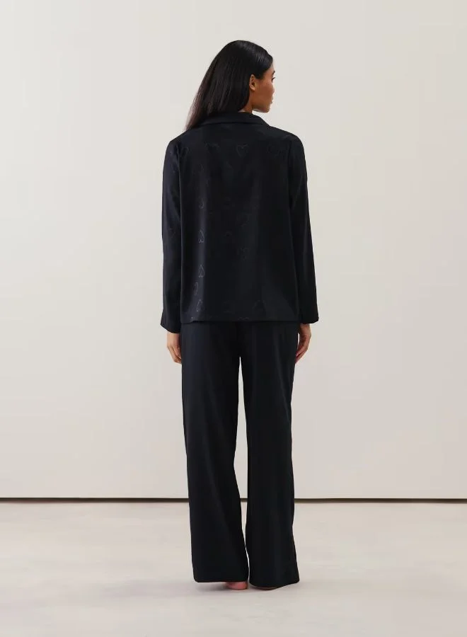 UNDIZ Patterned satin trousers