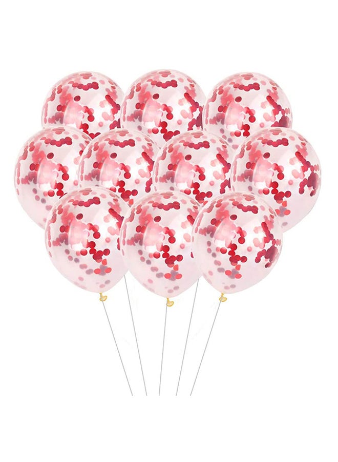 Sharpdo 10-Piece Birthday Party Decoration Confetti Balloon Set 12inch - Image 1
