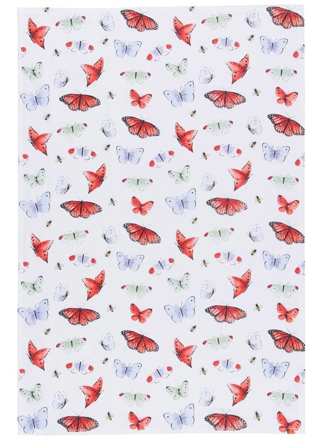 Now Designs Kitchen Towels Set/3 Assorted, Morning Meadow Butterfly, W20 x L30in, Absorbent Dish Cloths - Image 4