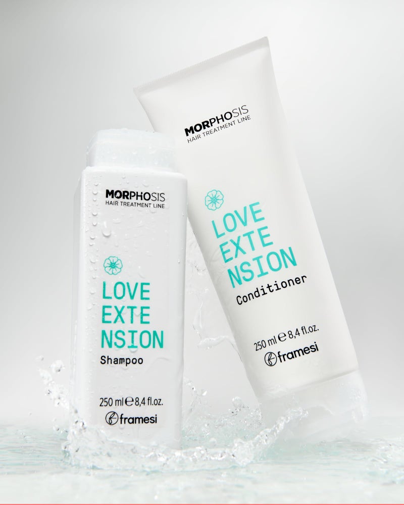 FRAMESI Morphosis Love Extension Shampoo 8.4 fl oz, Shampoo for Hair Extensions and Wigs, Natural Ingredients, Gently Cleanses and Hydrates, Color Safe - Image 5