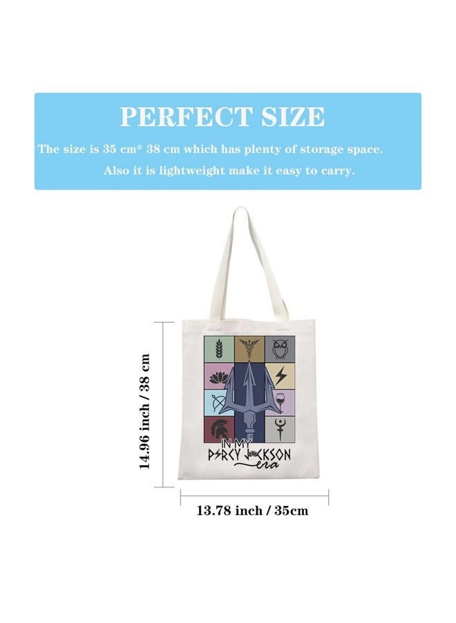 GJTIM Percy Jackson Percy Era Tote Bag - Unisex Young Adults - 13.78" x 15.75" - Percy Era Tote - Image 4