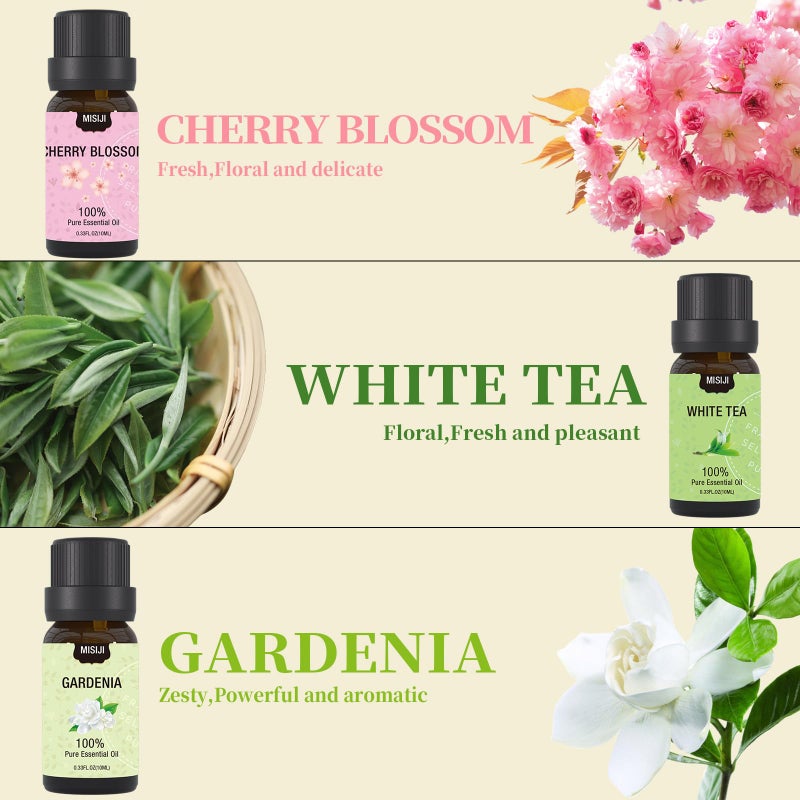 MISIJI Essential Oils Set- Essential Oils for Diffuser for Home,Diffuser Oils Scents for Aromatherapy,Laundry,Candle&Soap Making,Humidifiers 6 X 10 ML - Image 5