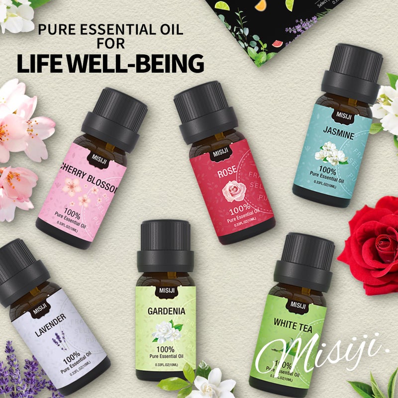 MISIJI Essential Oils Set- Essential Oils for Diffuser for Home,Diffuser Oils Scents for Aromatherapy,Laundry,Candle&Soap Making,Humidifiers 6 X 10 ML - Image 2