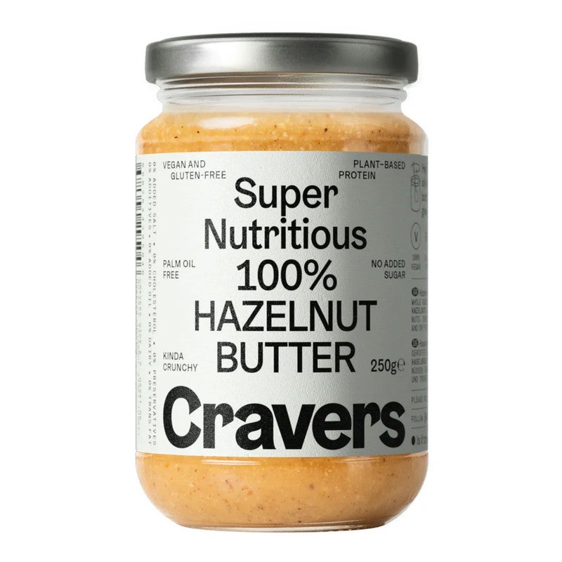 Cravers 100% Hazelnut Butter, 270g – Made from Dry-Roasted Hazelnuts, No Added Sugar, No Preservatives or Artificial Ingredients, Palm Oil-Free, Naturally Creamy - Image 1