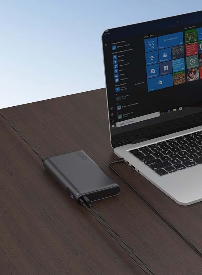 LEAD 100W Power Bank 28800mAh - Fast Charging Portable Laptop Charger, High-Capacity USB-C PD Fast Charger, Dual Type-C & USB-A Outputs, Power Bank for MacBook, Laptops & Smartphones – Black - Image 2