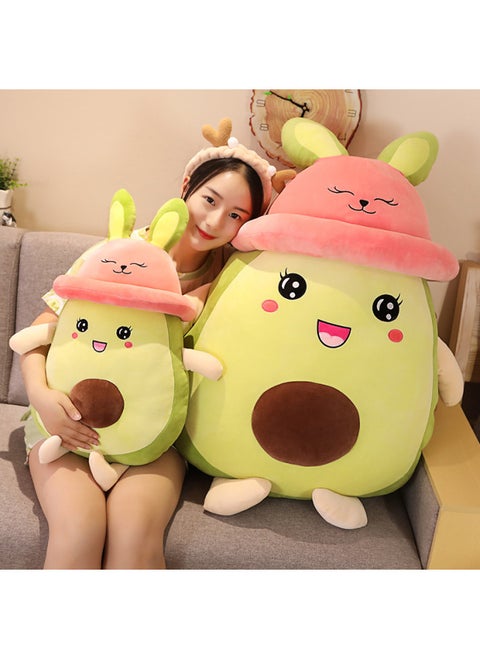 Pink Hat Aocado Doll Plush Toy Lazy Sofa Doll Fat Aocado Pillow Shake Cushion-Height:100cm (without Blanket)