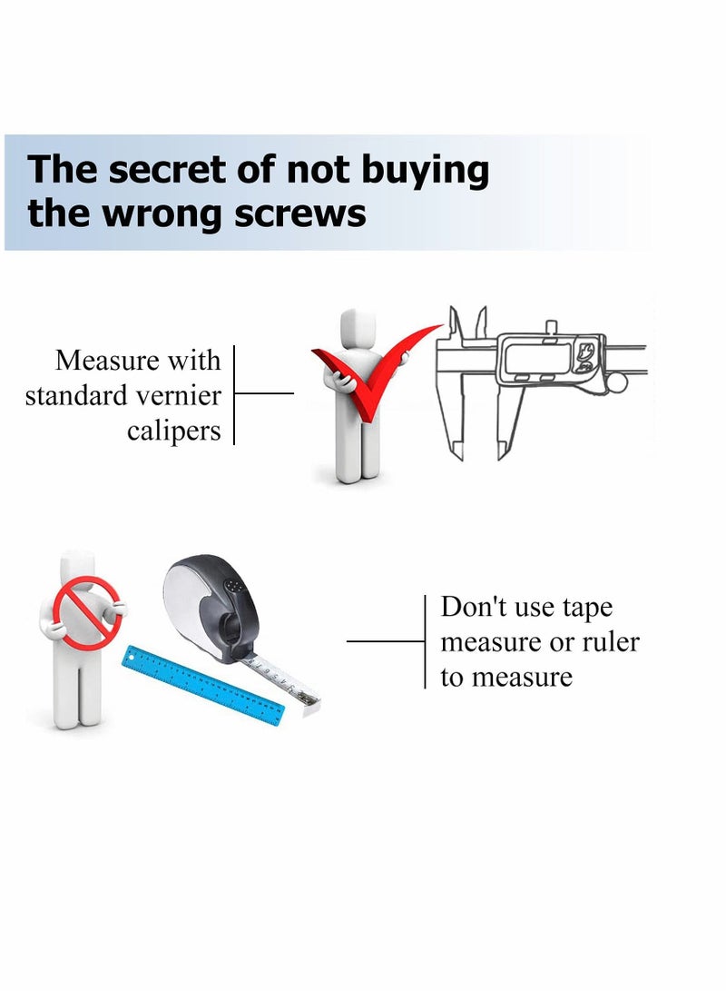 Stainless Steel Grub Cone Point Hex Socket Screws Set, 200 Pcs Metric Thread Allen Key Cup Screw Set with M3 M4 M5 M6 M8 - Image 4