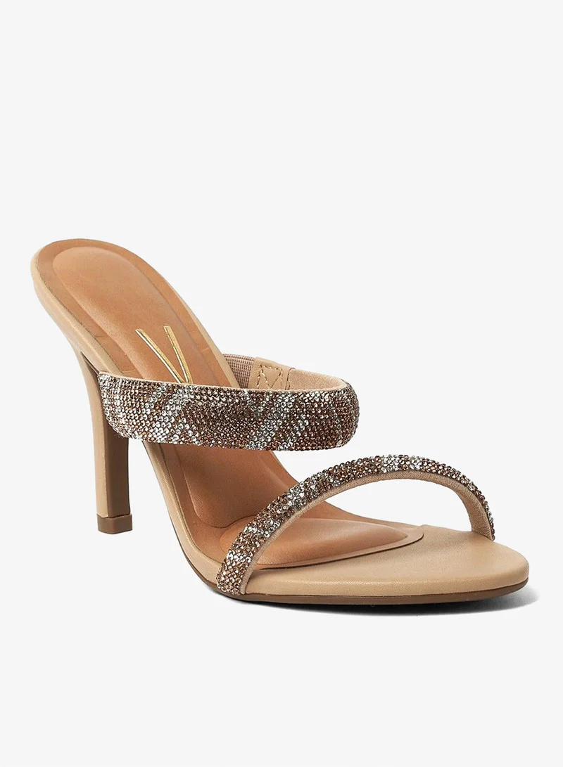 فيزانو صنادل بكعب عريض للنساء - صنادل أنيقة بكعب عالٍ للارتداء اليومي