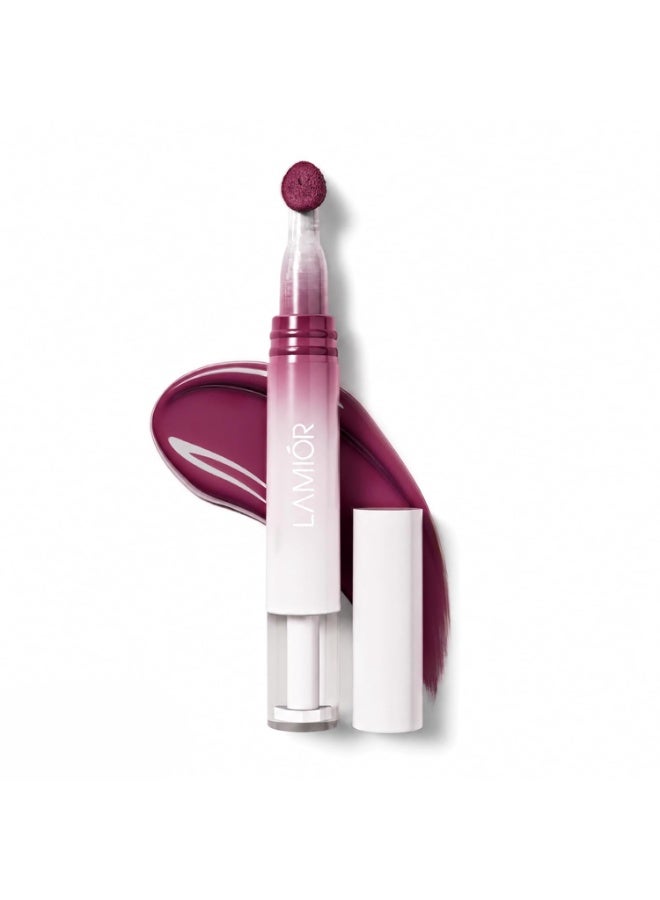 LAMIOR Hydrating Lip Gloss Stain, 2-in-1 Ultra Glossy Shine & Long-Lasting | Lip Tint, Non-Sticky Lightweight High Pigment, Peptide, Astaxanthin & Kakadu Plum Infused, Vegan Cruelty Free(Wild Berry) - Image 1