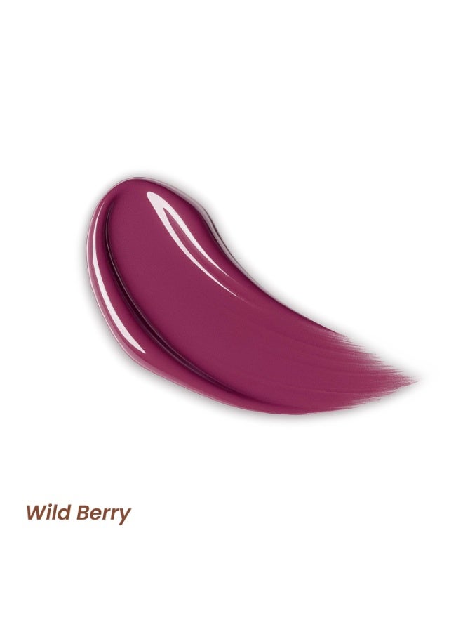 LAMIOR Hydrating Lip Gloss Stain, 2-in-1 Ultra Glossy Shine & Long-Lasting | Lip Tint, Non-Sticky Lightweight High Pigment, Peptide, Astaxanthin & Kakadu Plum Infused, Vegan Cruelty Free(Wild Berry) - Image 4