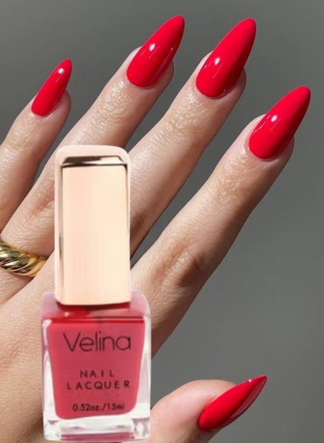 Velina Matte Nail Polish 06 Red 15ml