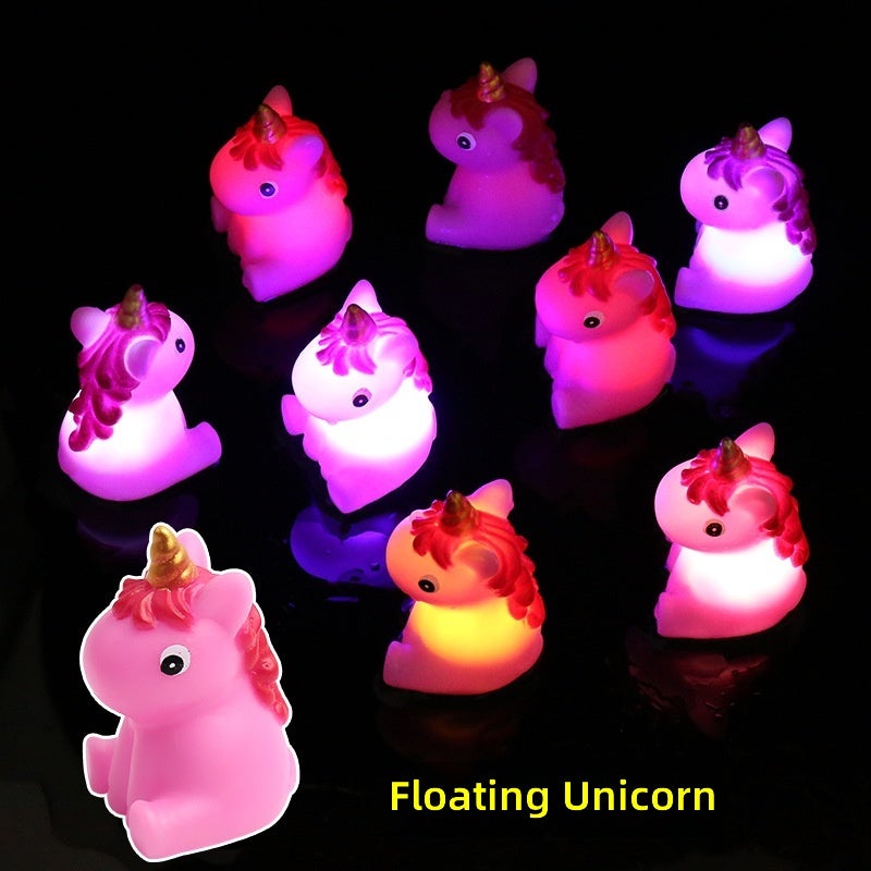 Autonomy Flash Vinyl Cartoon Animal Bath Toy with Touch Sensor Lights - Baby Bath Time  Fun - Image 1