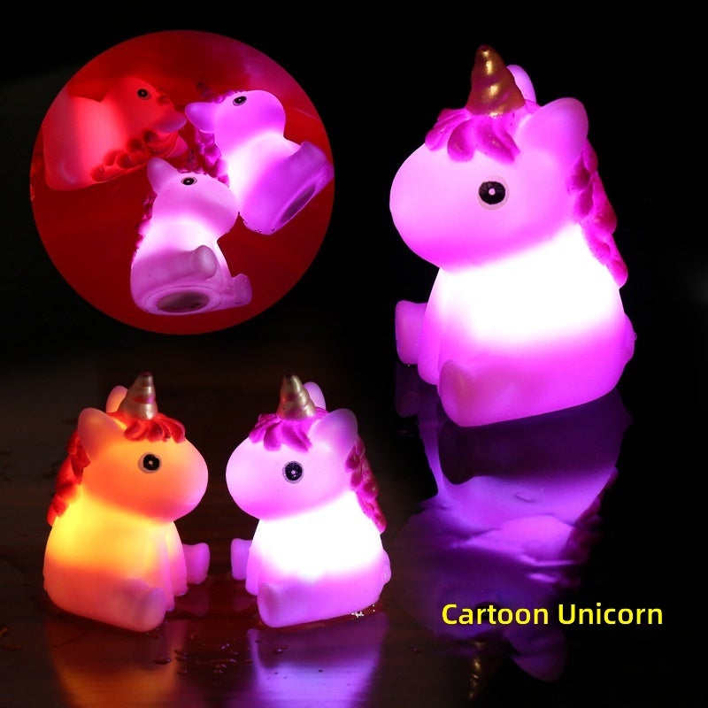 Autonomy Flash Vinyl Cartoon Animal Bath Toy with Touch Sensor Lights - Baby Bath Time  Fun - Image 2