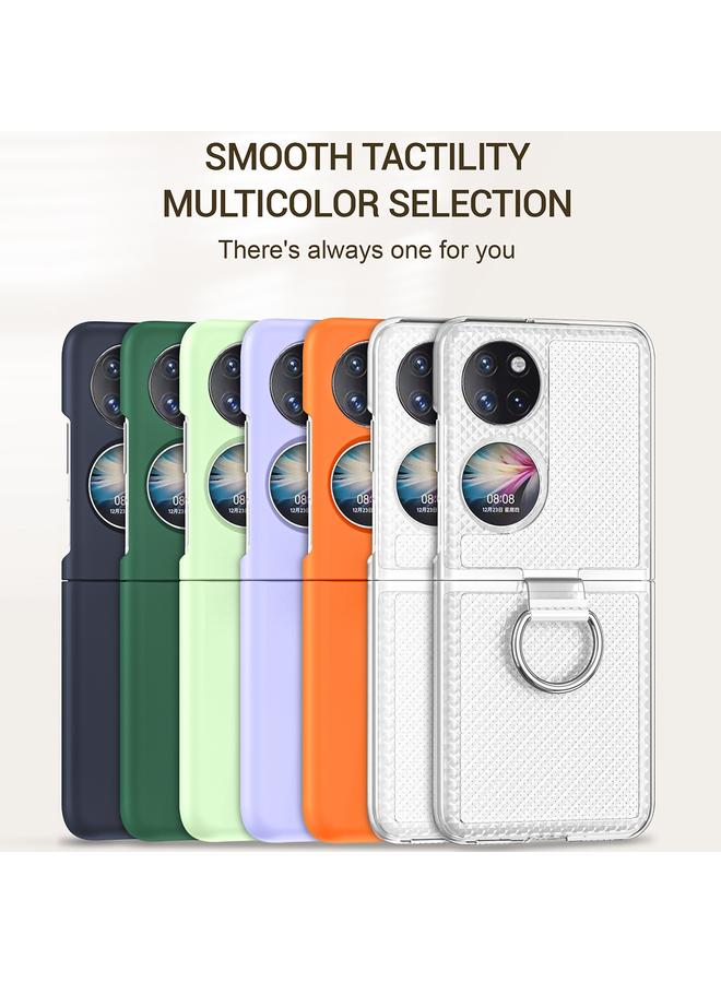 Zaboon Case For Huawei P50 Pocket Ring Holder Transparent PC Phone Case - Image 2