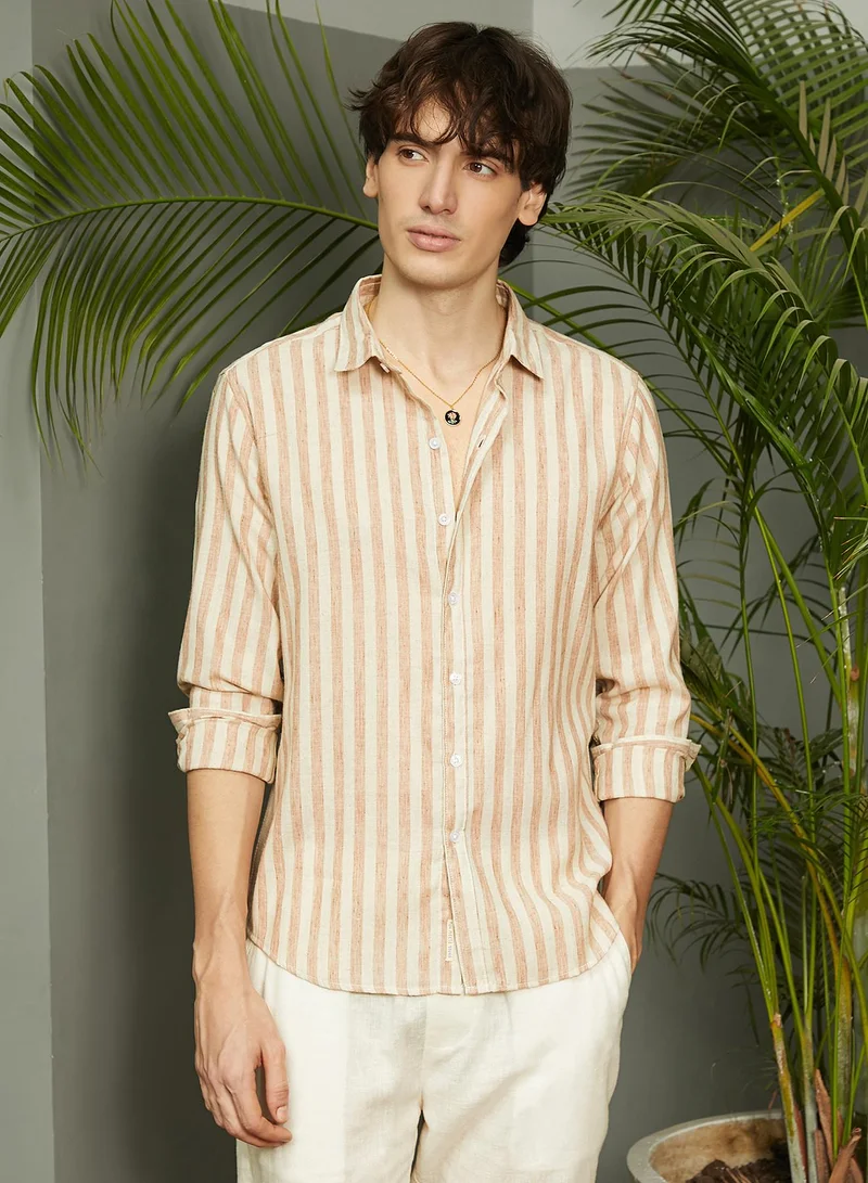 كامبوس سوترا قميص مخطط منقط