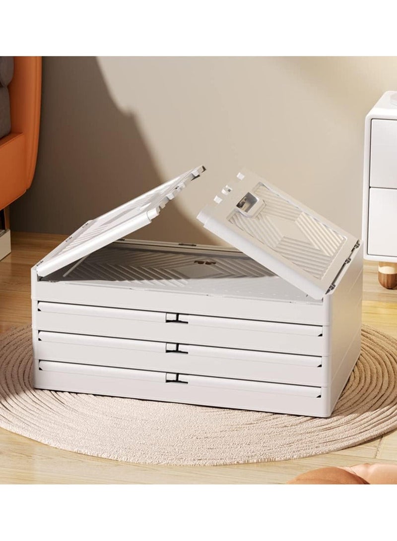 Foldable Storage Closet Large Size with Wheels and Magnetic Lock Doors 4 Layer - Image 5