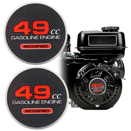 APPYU 2pcs Pull Starter Sticker 49cc Modified Mini Bike Stickers for Predator 212 Engine Coleman CT200U BT200X KT196 Baja MB200 Performance Parts Go Kart Mini Bike 196cc 224cc 200cc 49cc Modified - Image 1