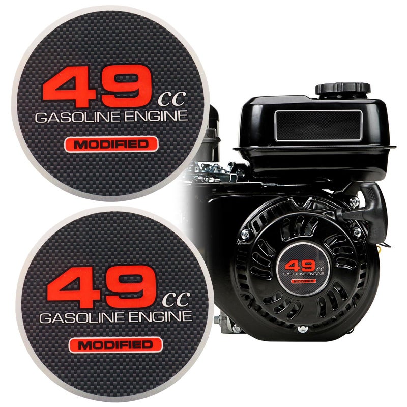 APPYU 2pcs Pull Starter Sticker 49cc Modified Mini Bike Stickers for Predator 212 Engine Coleman CT200U BT200X KT196 Baja MB200 Performance Parts Go Kart Mini Bike 196cc 224cc 200cc 49cc Modified - Image 3