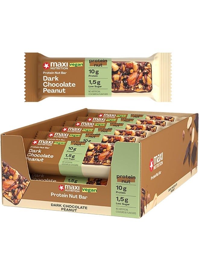 Maxi Nutrition Dark Chocolate Peanut Nut Bar  - Image 1