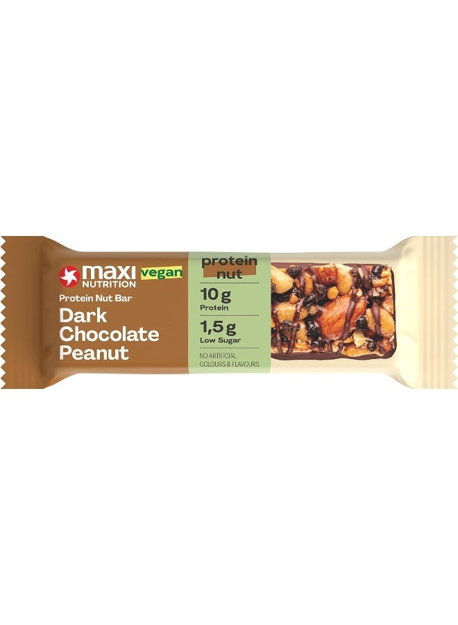 Maxi Nutrition Dark Chocolate Peanut Nut Bar  - Image 2
