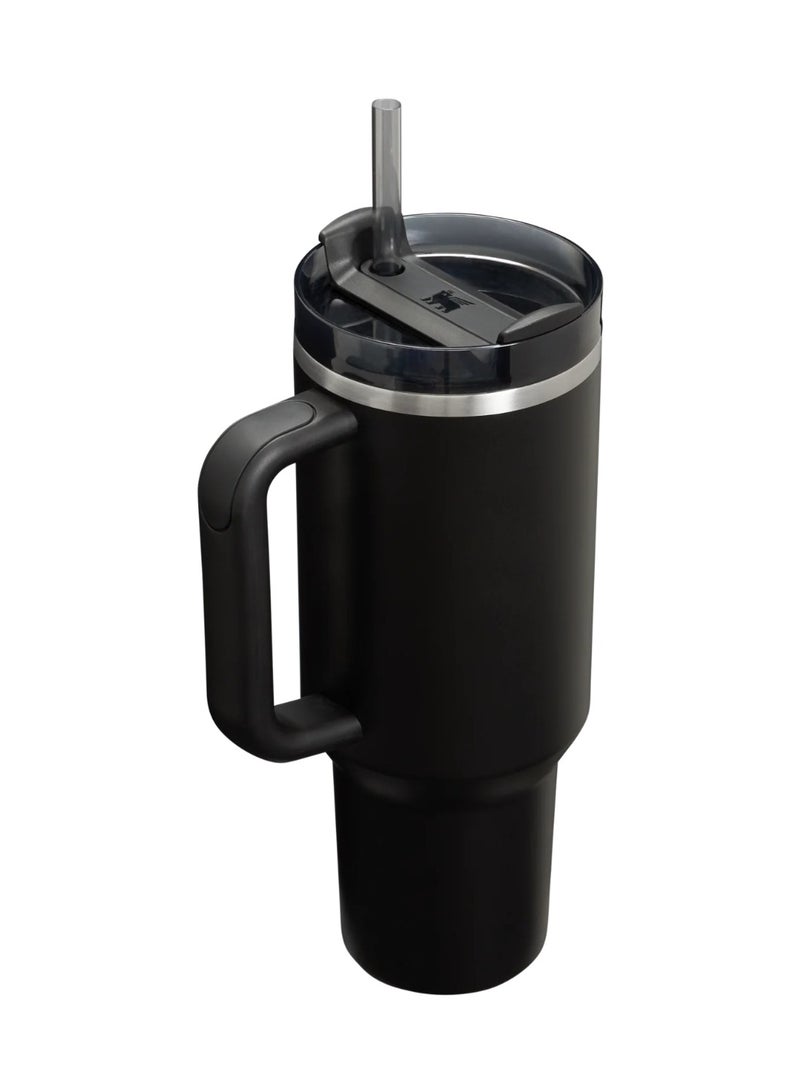 Stanley Tumbler Quencher H2.0 FlowState™ Stainless Steel Vacuum Insulated Tumbler with Lid and Straw for Water, Iced Tea or Coffee, Smoothie and More, Black, 40 oz/1.18L. - Image 2