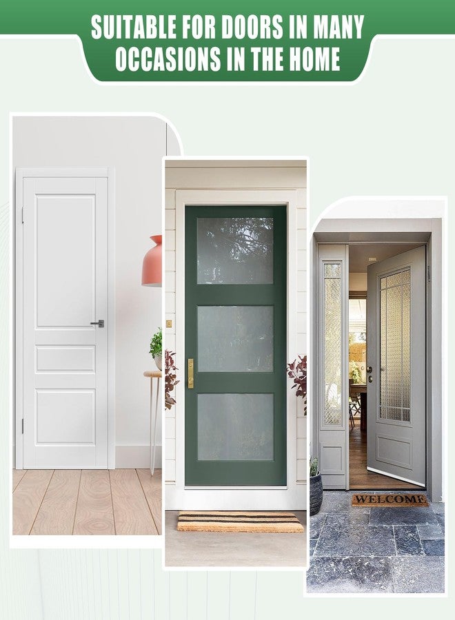 YYGCL Door Draft Stopper, Cuttable Concealed Kerf/Channel Fit Under Door Seal, Draft Stopper Threshold Seal Bottom of Door Weatherstrip Kerf Weather Stripping Doors 39” Length (White, 39 inch) - Image 5