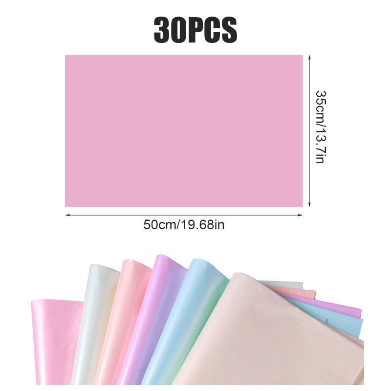 KINBOM 30 Sheets 19.7x13.8 Inch Metallic Tissue Papers, Pearlescent Shimmer Wrapping Tissue for Holiday, Birthday, Party, Wedding Decoration - Image 2