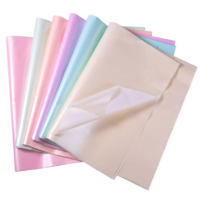 KINBOM 30 Sheets 19.7x13.8 Inch Metallic Tissue Papers, Pearlescent Shimmer Wrapping Tissue for Holiday, Birthday, Party, Wedding Decoration - Image 1