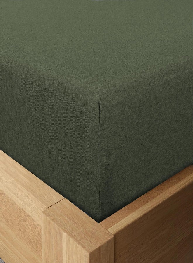BED INC Road Trip America Jersey Sheets Queen Set - Cotton (4 Pieces) All Seasonal Deep Pockets Soft Cozy Knit Stretchy Bed Sheets - Hotel and Residential Quality (Green, Queen) - Image 5