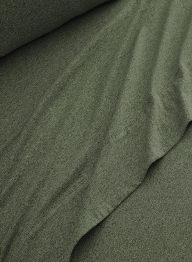 BED INC Road Trip America Jersey Sheets Queen Set - Cotton (4 Pieces) All Seasonal Deep Pockets Soft Cozy Knit Stretchy Bed Sheets - Hotel and Residential Quality (Green, Queen) - Image 4
