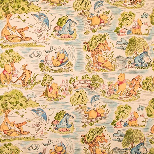 Hobby Lobby Winnie The Pooh Toile Cotton Calico -2 Yard Piece - Image 3