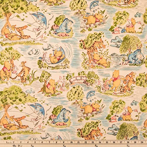 Hobby Lobby Winnie The Pooh Toile Cotton Calico -2 Yard Piece - Image 2