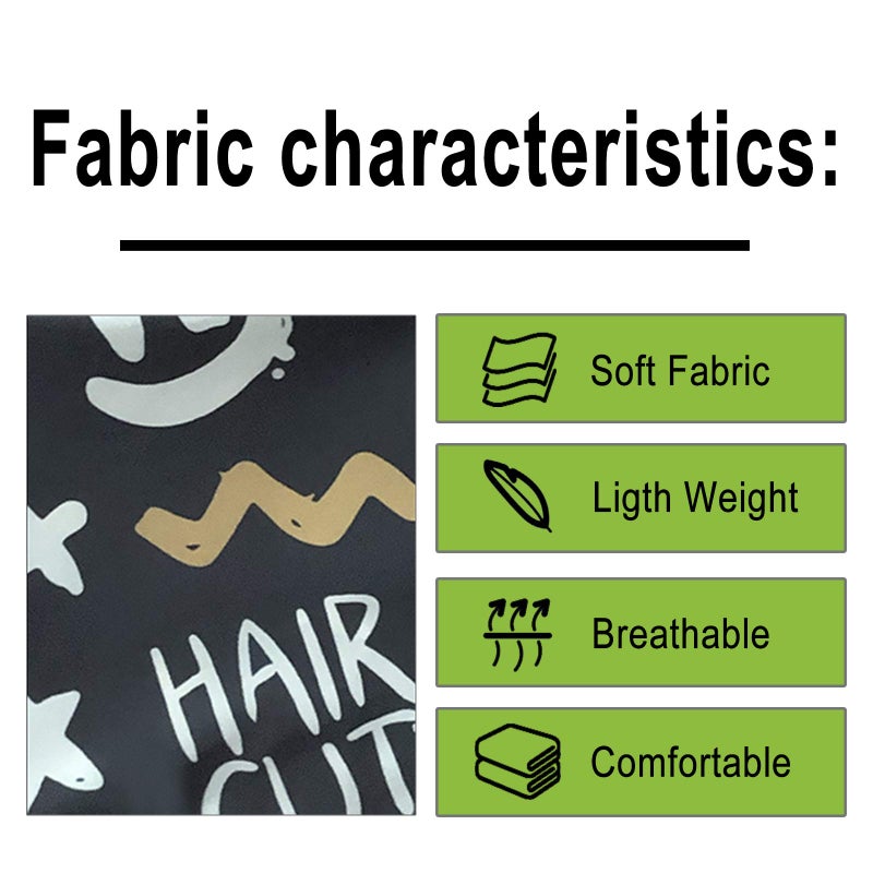 Pelocapa Barber Cape for Kids, Hair Cutting Cape, Professional Salon Hairdressing Cape for boys, Waterproof & Light Weight & Machine Washable - 39â€Ã— 51â€ï¼ˆCrown Patternï¼‰ - Image 4