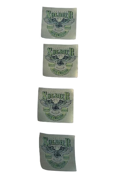 PARAKH Parakh Unique American Soldier Embroidery Stiching Patches for Clothes Jackets Pants Jeans Bags Boutique Use Pack of 6 - Image 3