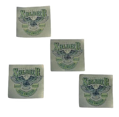 PARAKH Parakh Unique American Soldier Embroidery Stiching Patches for Clothes Jackets Pants Jeans Bags Boutique Use Pack of 6 - Image 4