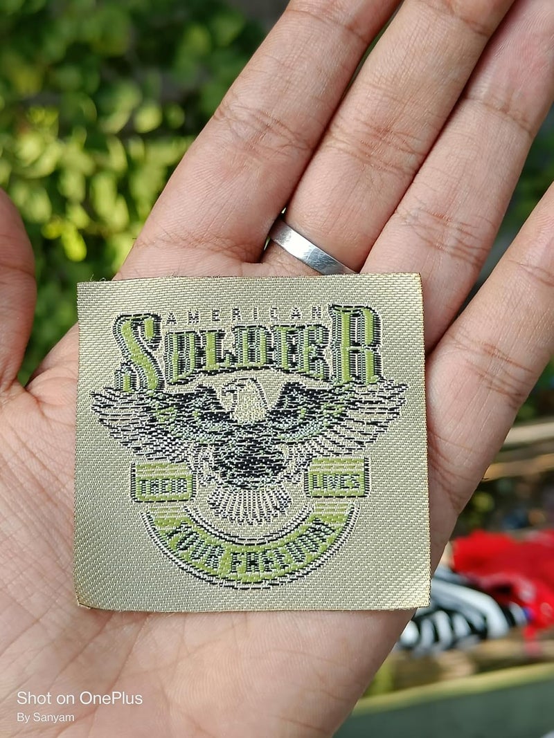PARAKH Parakh Unique American Soldier Embroidery Stiching Patches for Clothes Jackets Pants Jeans Bags Boutique Use Pack of 6 - Image 2