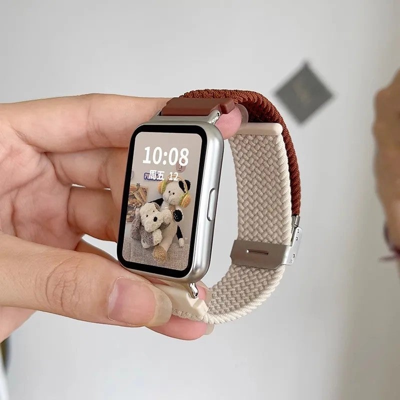 Y&D Nylon Woven Replacement Watch Band Strap for Huawei Watch Fit 2 - Fashionable Bracelet - Image 1