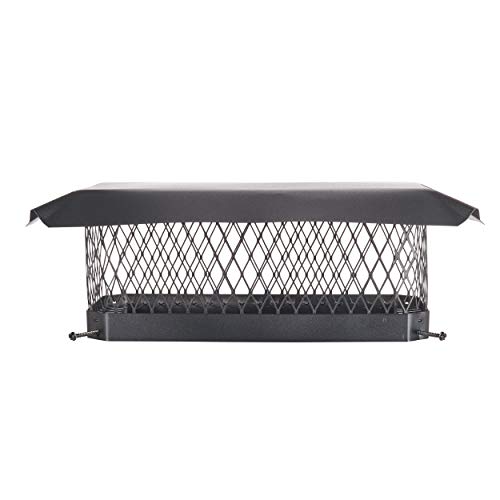 HY-C Shelter 9" x 18" Single Flue Bolt-On Chimney Cap, Fully Assembled, Galvanized Steel - Image 1