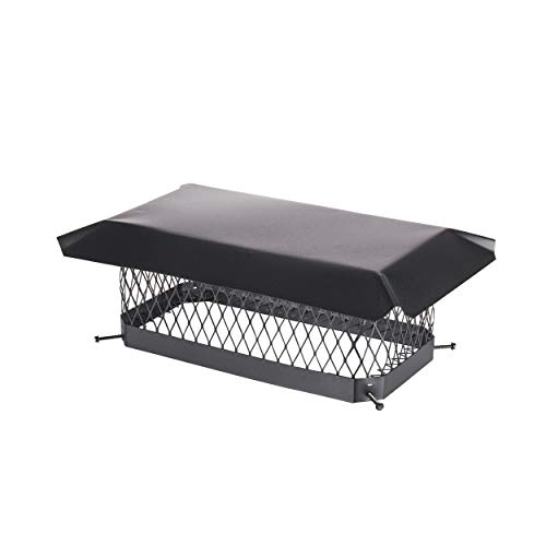 HY-C Shelter 9" x 18" Single Flue Bolt-On Chimney Cap, Fully Assembled, Galvanized Steel - Image 2