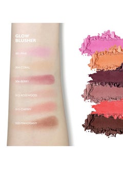 KYDA Powder Blush Radiant Glow Face Blusher Blendable Formula Lasting Moisturizing Ultra Fine Lightweight Texture Pink  - Image 4