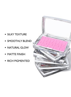 KYDA Powder Blush Radiant Glow Face Blusher Blendable Formula Lasting Moisturizing Ultra Fine Lightweight Texture Pink  - Image 2