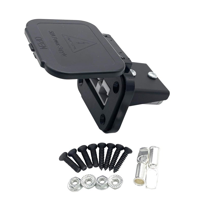JooFn 50A Plug Mounting Panel for Anderson SB50 Series Connectors Flush Mount Recessed Plate Gray1pc - Image 2