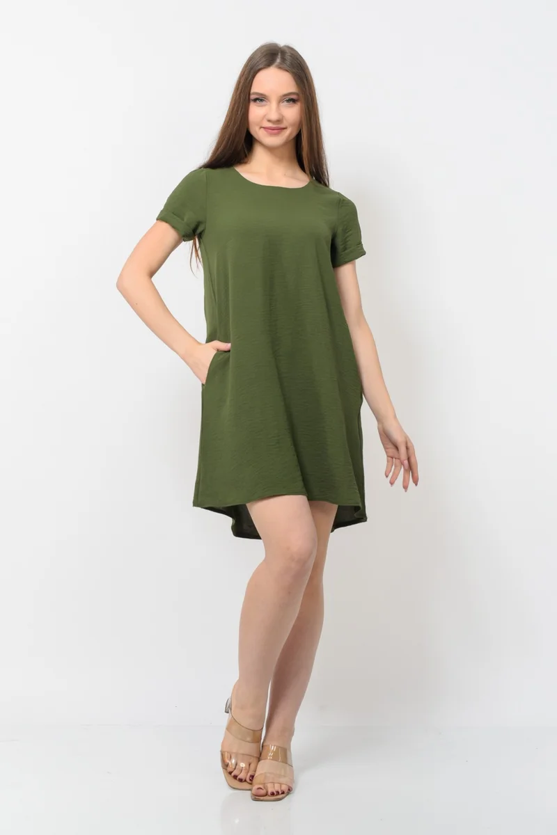 نوسيل Green Pocket Dress