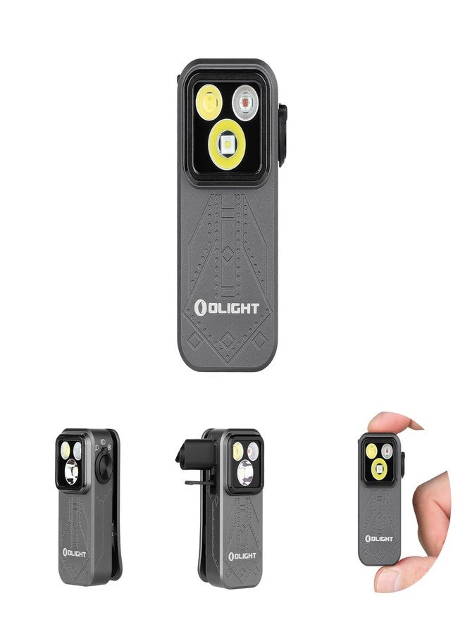 OLIGHT Oclip Pro EDC Flashlight Clip-on Light, Rechargeable 500 Lumens with Three Lighting Solutions Type-C Charging, Magnetic Flash Lights for Outdoor or Indoor Use(Phantom Squadron) - Image 1