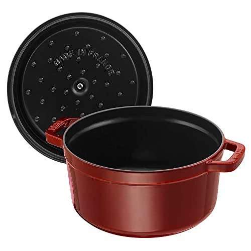 Staub Cast Iron 2.75-qt Round Cocotte - Grenadine - Image 4
